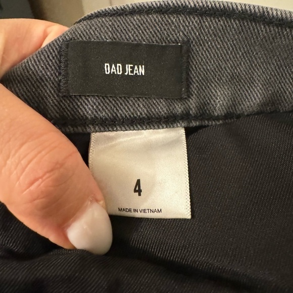 EXPRESS black distressed cropped‎ dad jeans size 4 - Picture 9 of 9